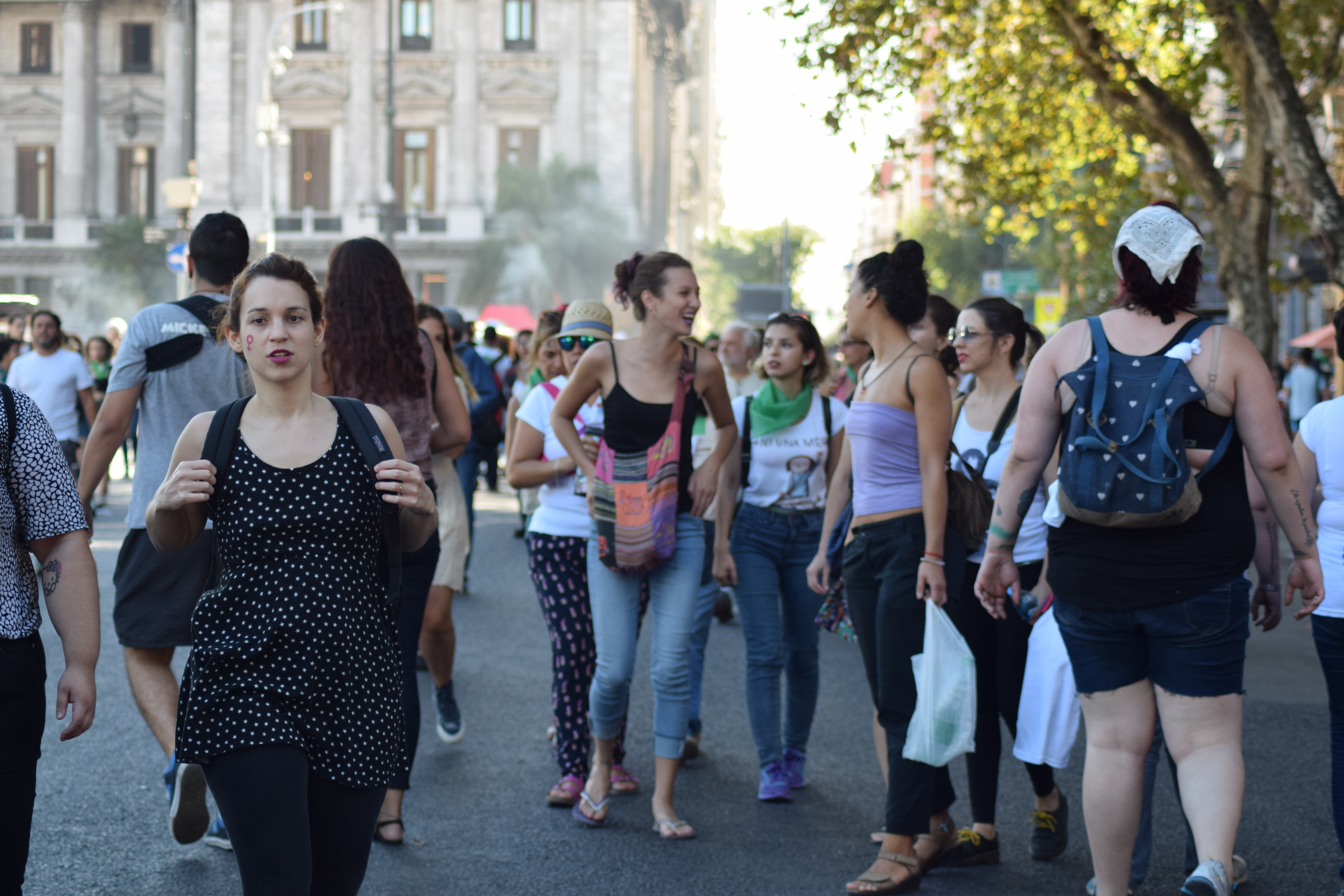 EN LA MULTITUDINARIA MARCHA POR  EL #8M