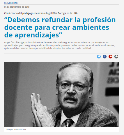 &ldquo;Debemos refundar la profesi&oacute;n docente para crear ambientes de aprendizajes&rdquo;