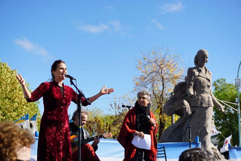 #EvitaEterna: La FEDUN festejó en Los Toldos el 100º aniversario del nacimiento de Eva Perón