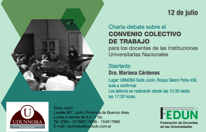 UNNOBA &#8211; Charla- debate sobre el CCT.