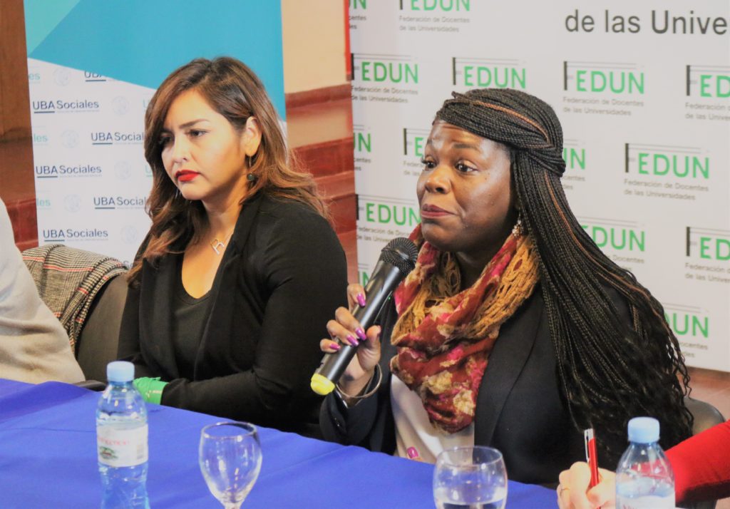 Cori Bush y Roza Calderón en FSOC-UBA: activismo político desde las bases y reivindicación de derechos