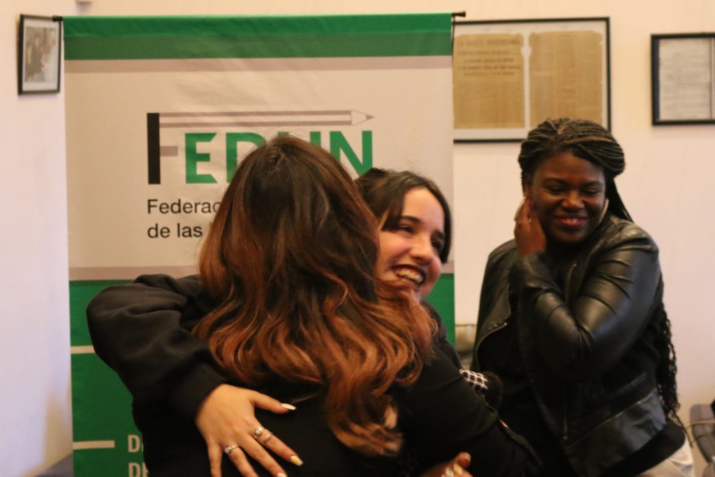 Intercambio de experiencias militantes entre Cori Bush, Roza Calderón, Juan Grabois y Ofelia Fernández