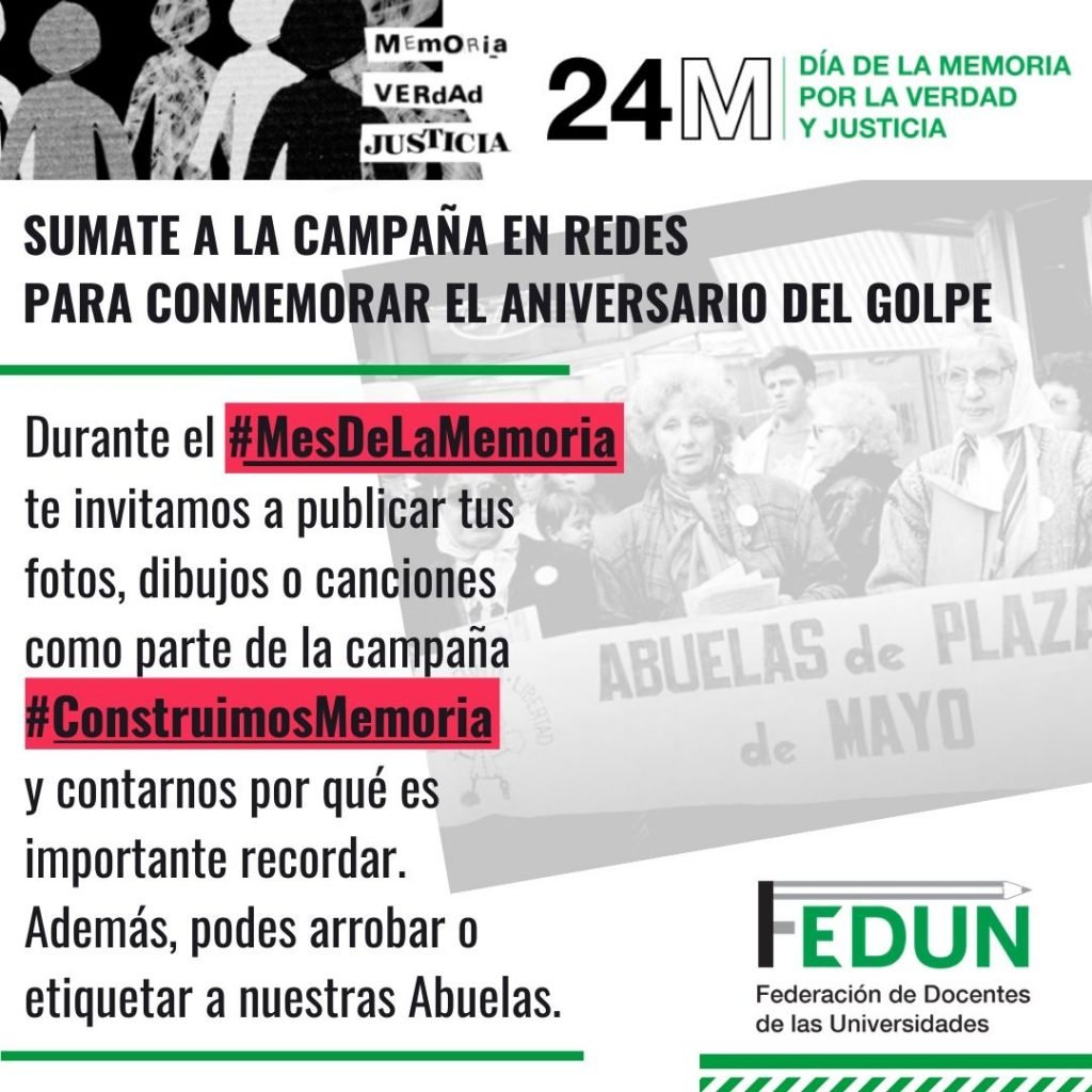 24 de Marzo: Memoria, verdad y justicia