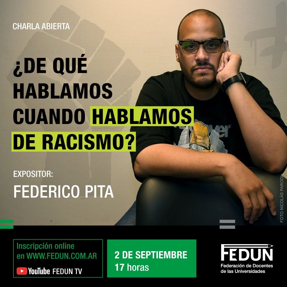 Charla abierta ¿De qué hablamos cuando hablamos de racismo?