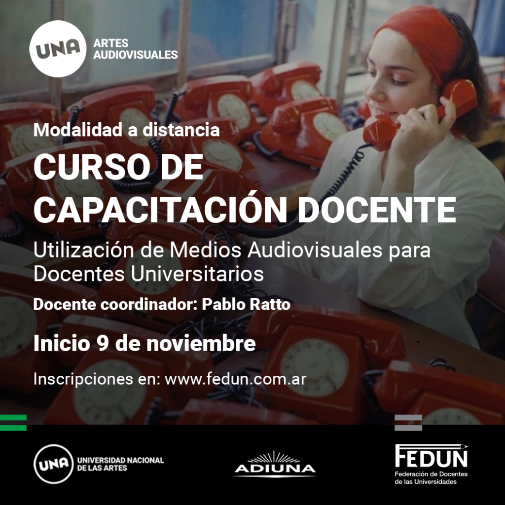 Capacitación Utilización de medios audiovisuales para docentes universitarios