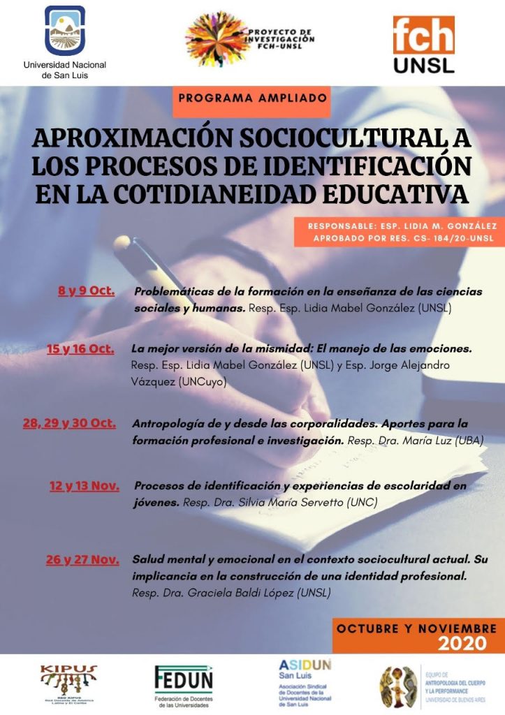 Seminario “Antropología de y desde las corporalidades. Aportes para la formación profesional e investigación”