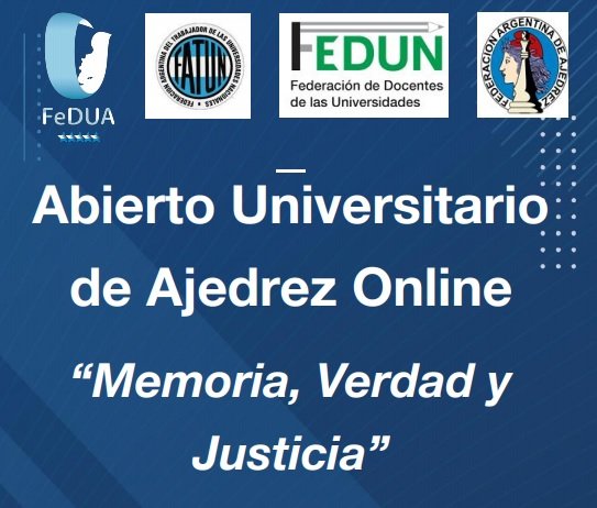 Abierto Universitario de Ajedrez “Memoria, Verdad y Justicia”