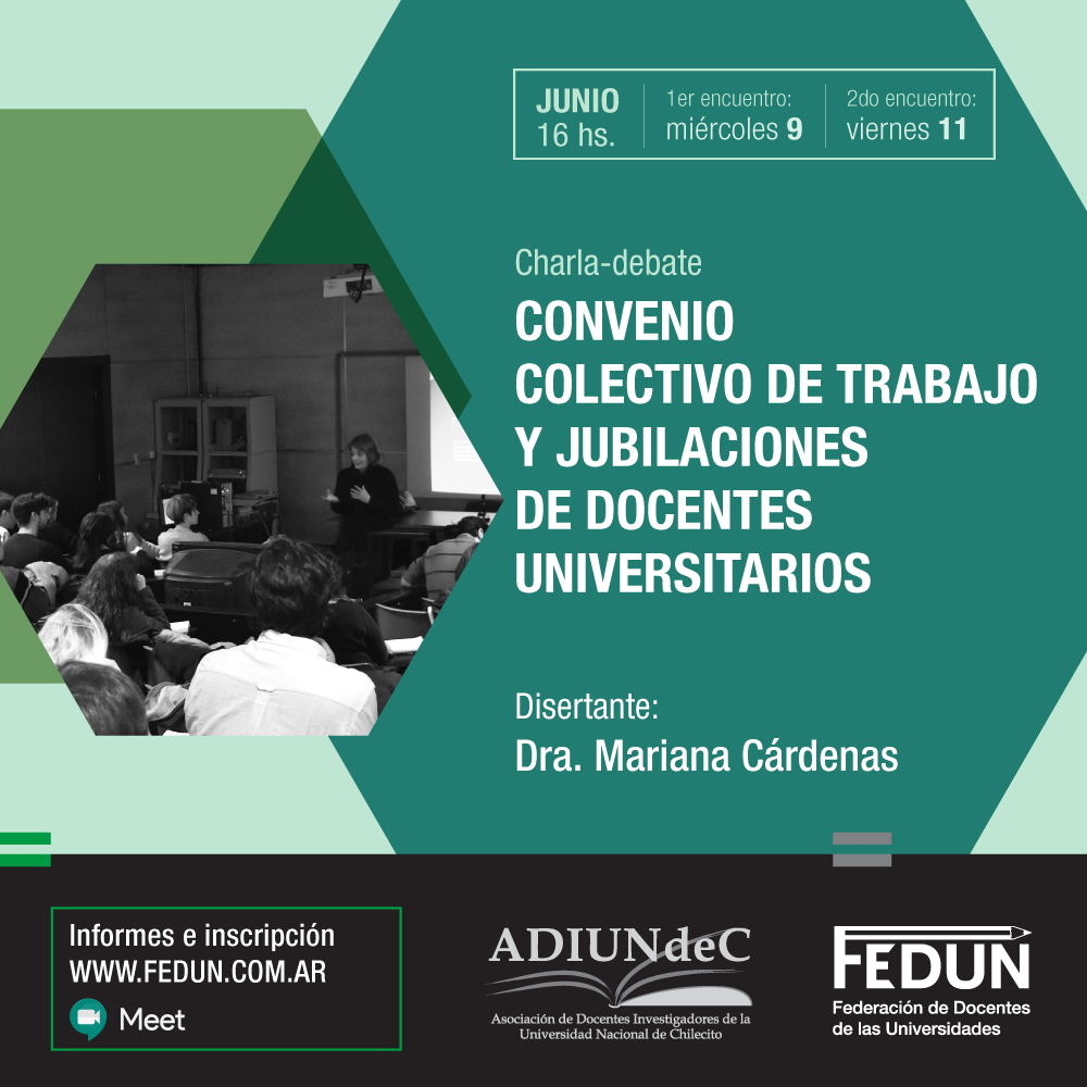 Convenio Colectivo de Trabajo y jubilaciones de docentes universitarios