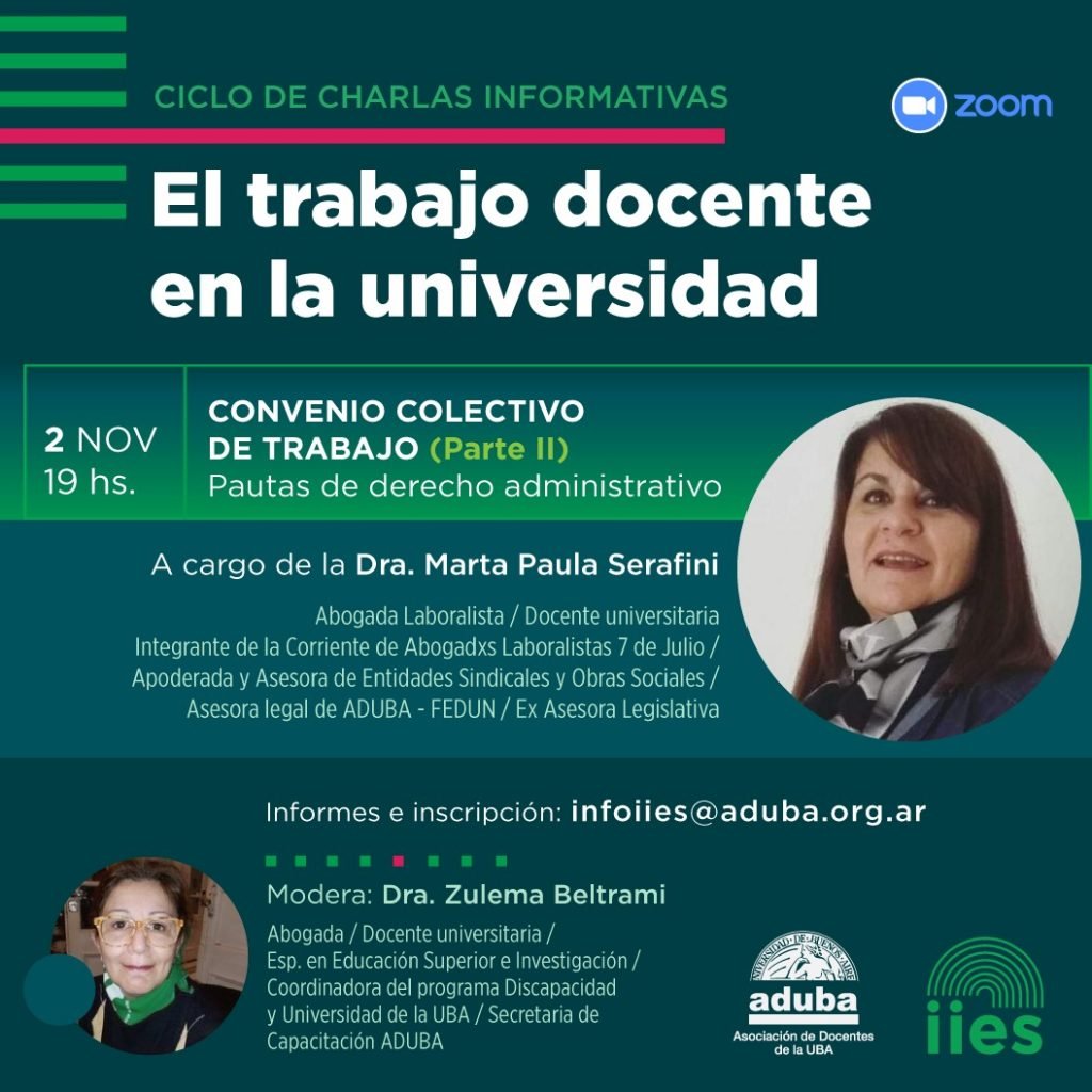 Segunda charla informativa sobre Convenio colectivo de trabajo