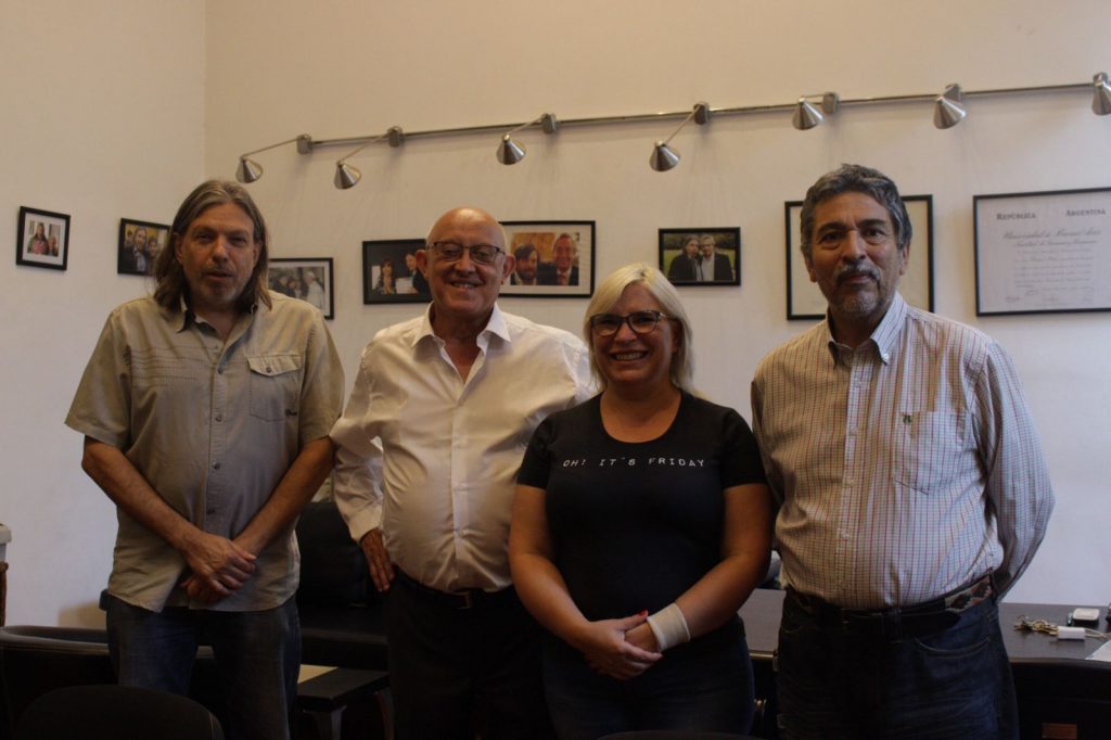 Recibimos en la sede de la FEDUN al nuevo rector de la UNLaR