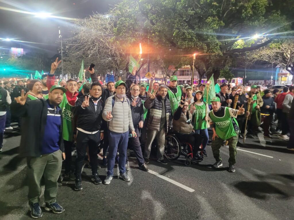 La FEDUN presente en la Marcha de las Antorchas