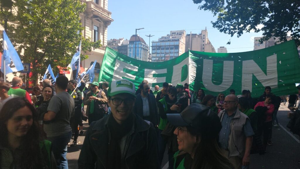 La FEDUN presente en la marcha por el Día de la Lealtad Peronista