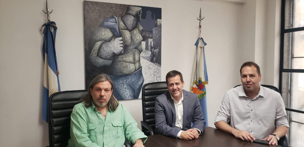 Reunión con el presidente del Partido Justicialista porteño, Mariano Recalde