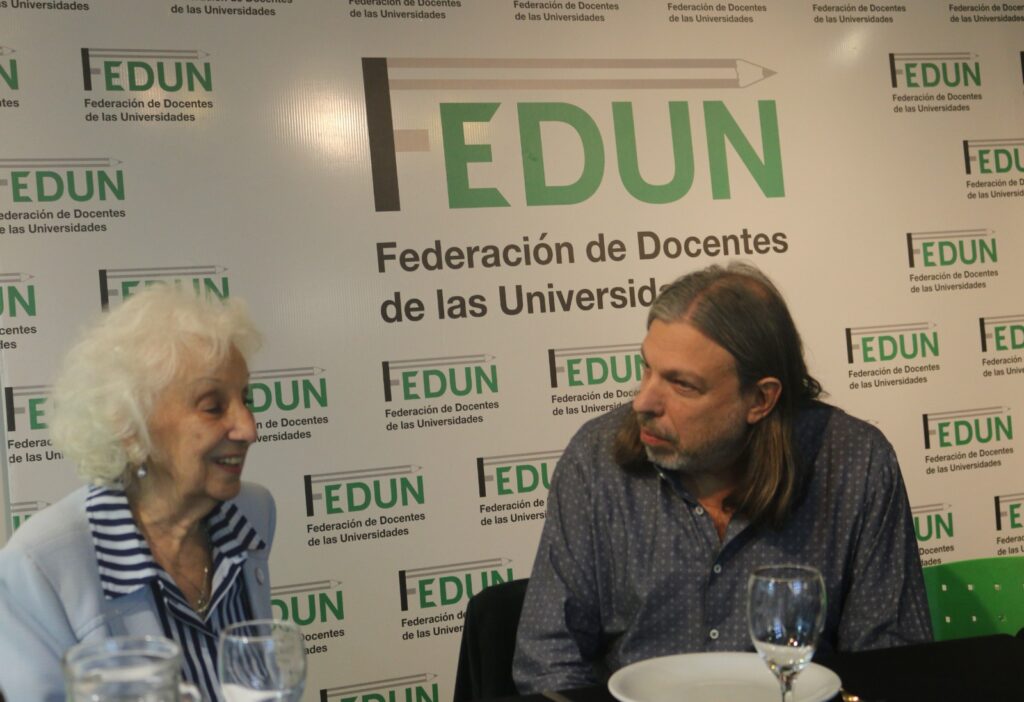 La presidenta de Abuelas de Plaza de Mayo, Estela de Carlotto, visitó la FEDUN