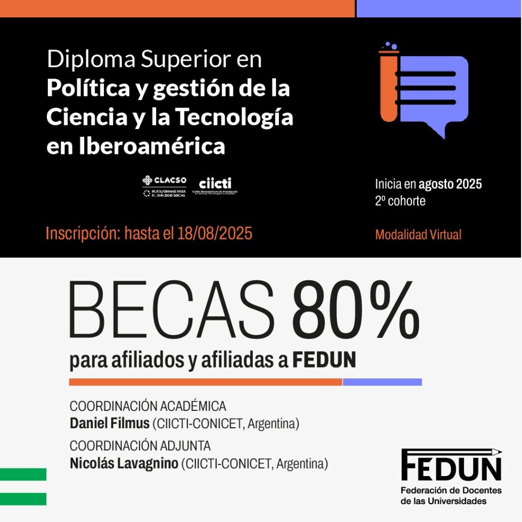 Becas para el Diploma Superior en Política y gestión de la ciencia y la tecnología en Iberoamérica
