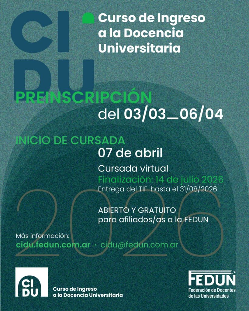 Preinscripci&oacute;n abierta al CIDU hasta el 6/4