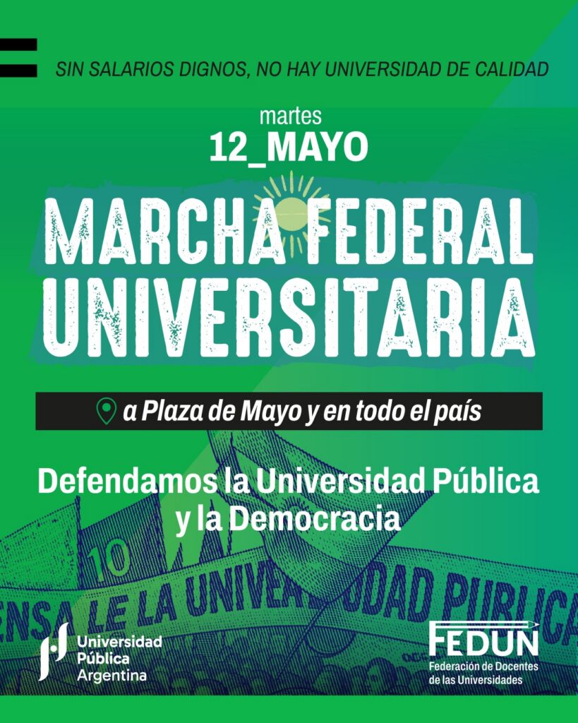 Marcha Federal en defensa de la universidad p&uacute;blica y la ciencia nacional