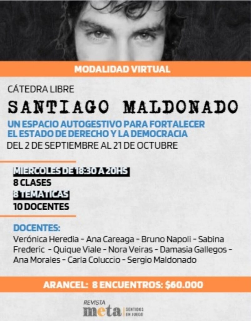 📚 CÁTEDRA LIBRE SANTIAGO MALDONADO